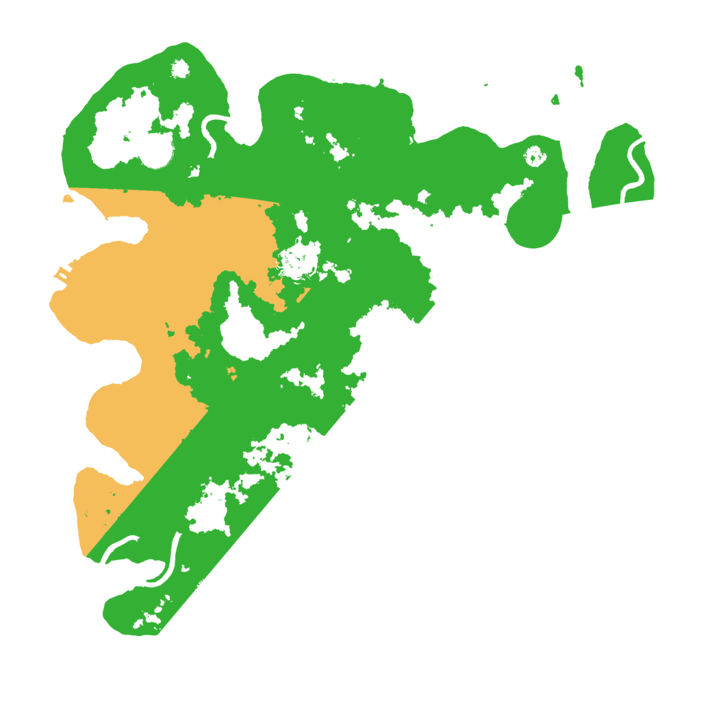 Biome Rust Map: Procedural Map, Size: 3500, Seed: 618451