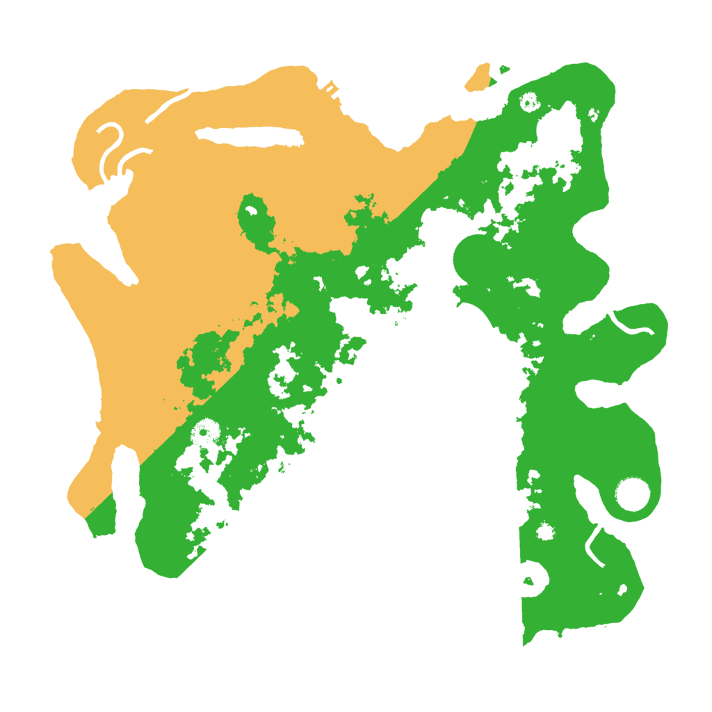 Biome Rust Map: Procedural Map, Size: 3700, Seed: 392548500