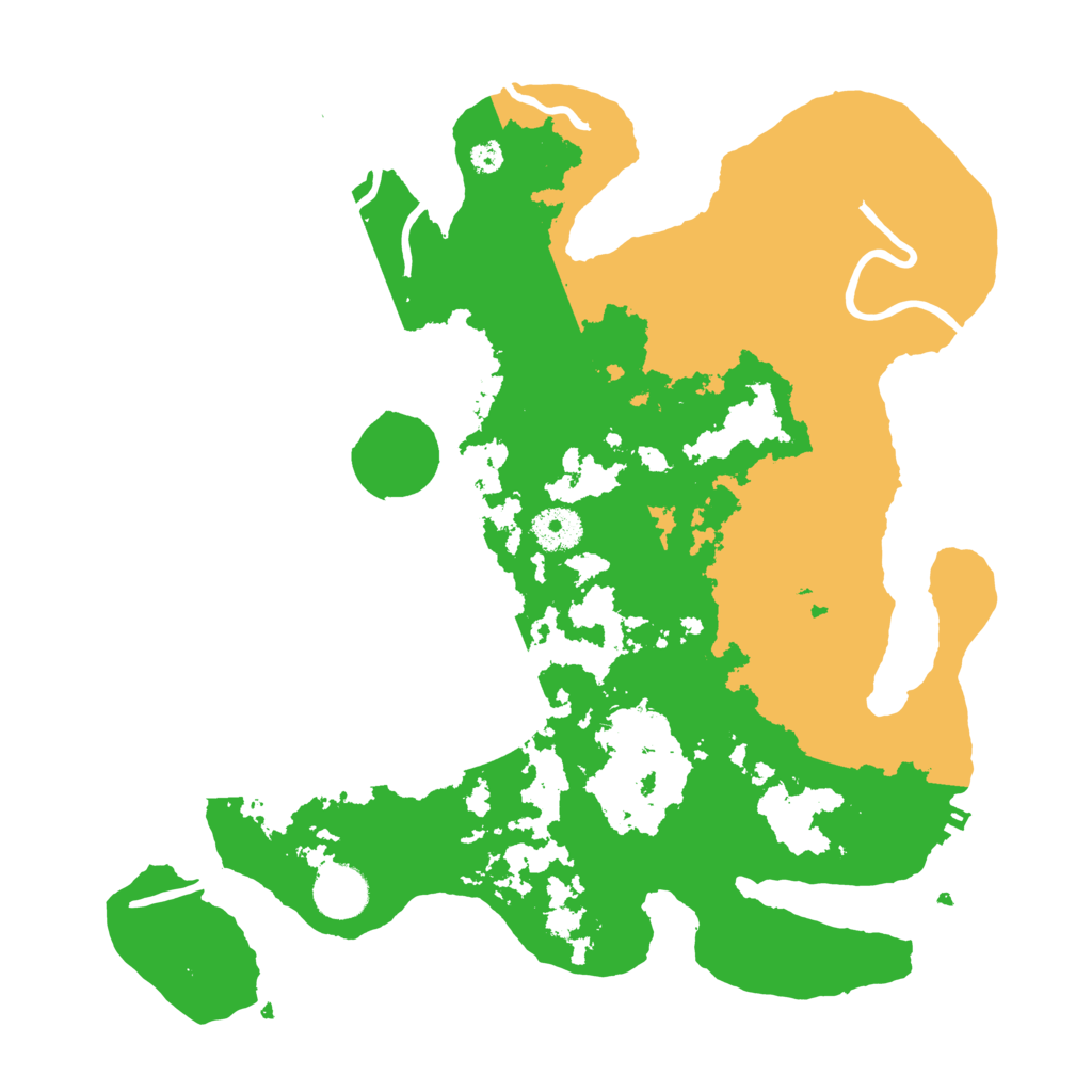 Biome Rust Map: Procedural Map, Size: 3500, Seed: 4416