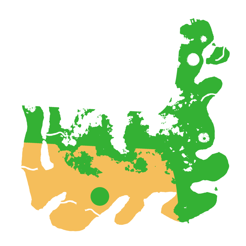 Biome Rust Map: Procedural Map, Size: 3500, Seed: 240778051