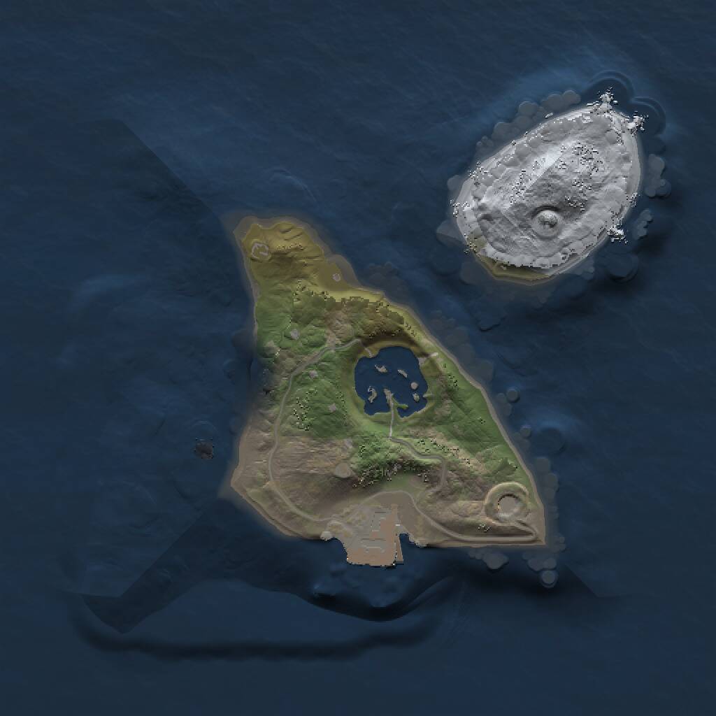 Rust Map: Procedural Map, Size: 1500, Seed: 1361685400, 2 Monuments