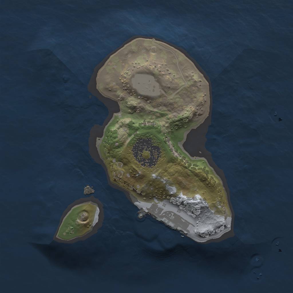 Rust Map: Procedural Map, Size: 1500, Seed: 138943, 5 Monuments