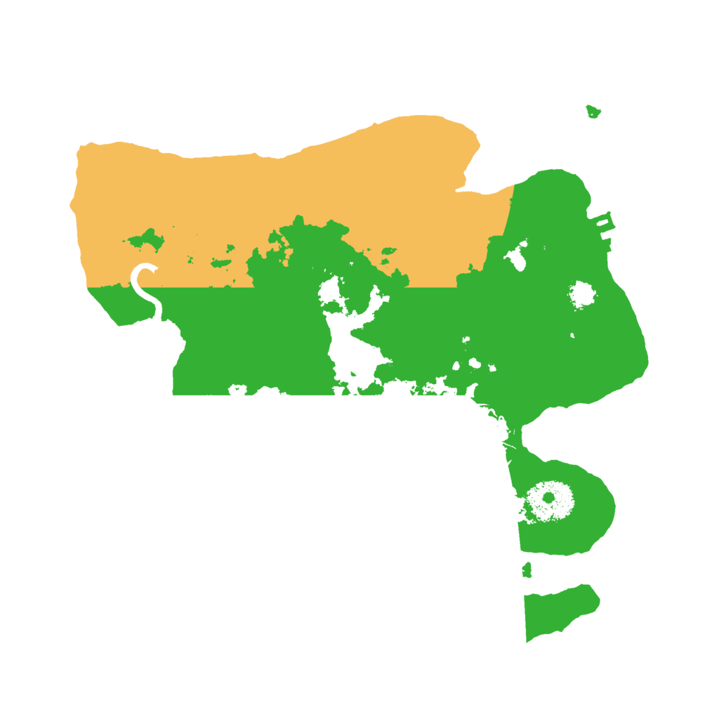 Biome Rust Map: Procedural Map, Size: 2500, Seed: 4438