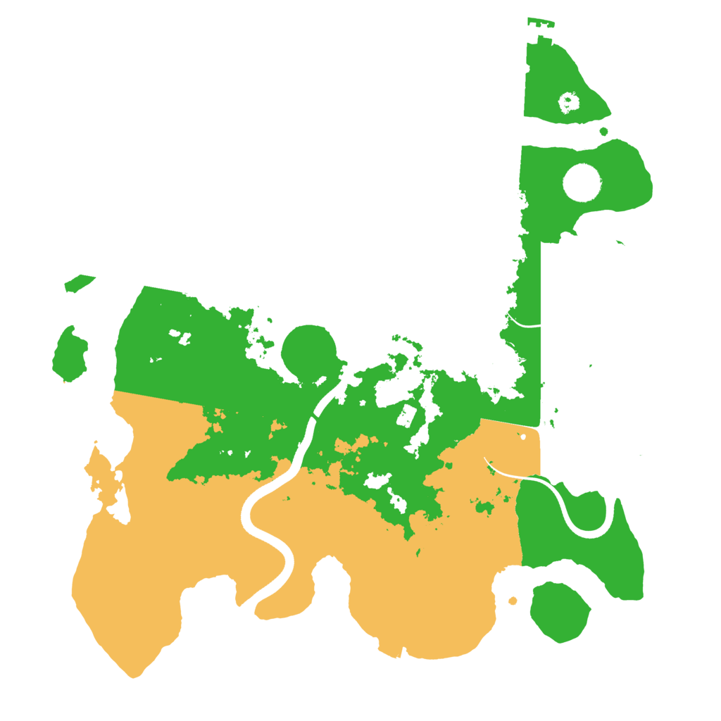 Biome Rust Map: Procedural Map, Size: 3500, Seed: 98804861