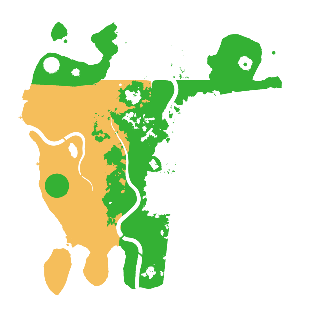 Biome Rust Map: Procedural Map, Size: 3500, Seed: 18306