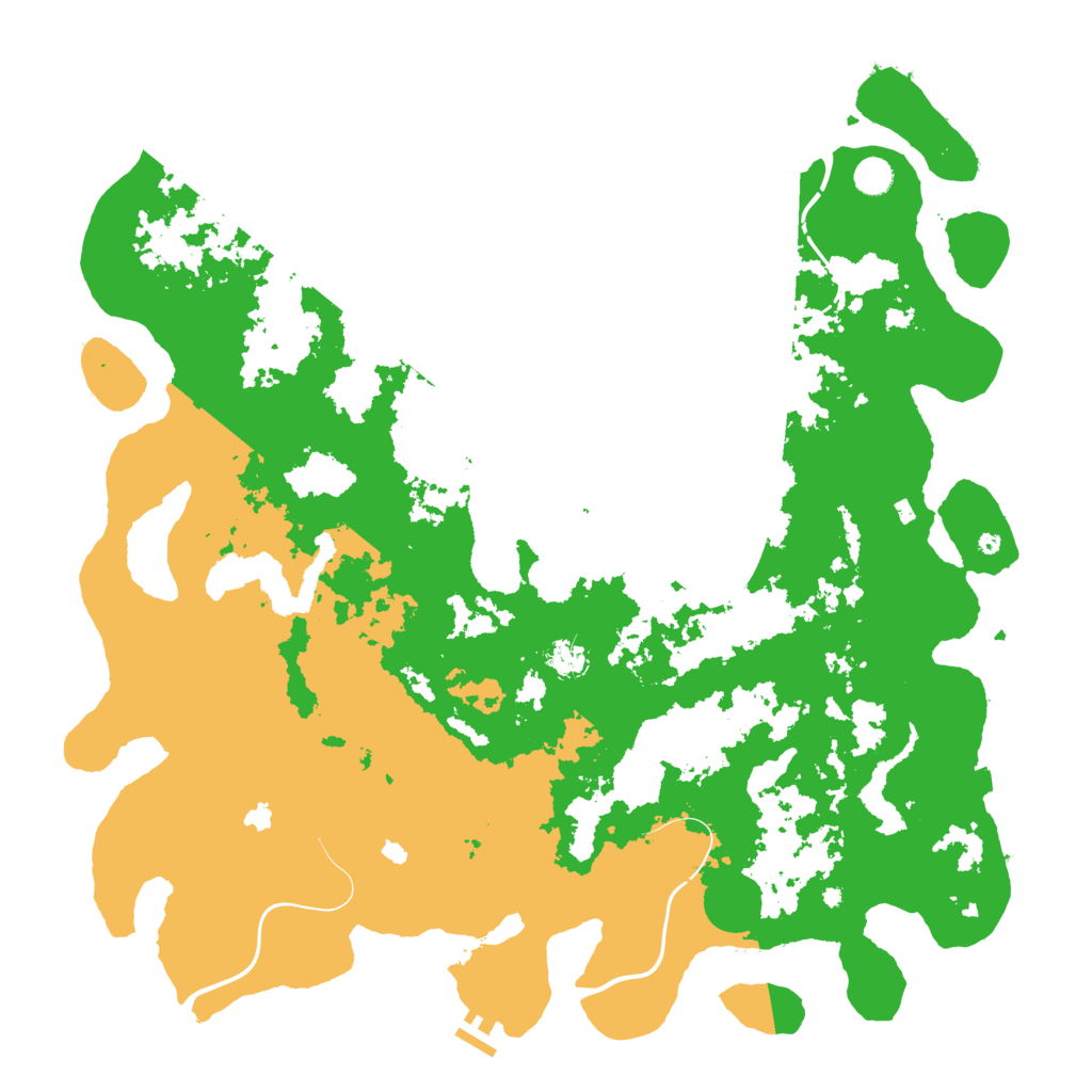 Biome Rust Map: Procedural Map, Size: 5000, Seed: 123123123