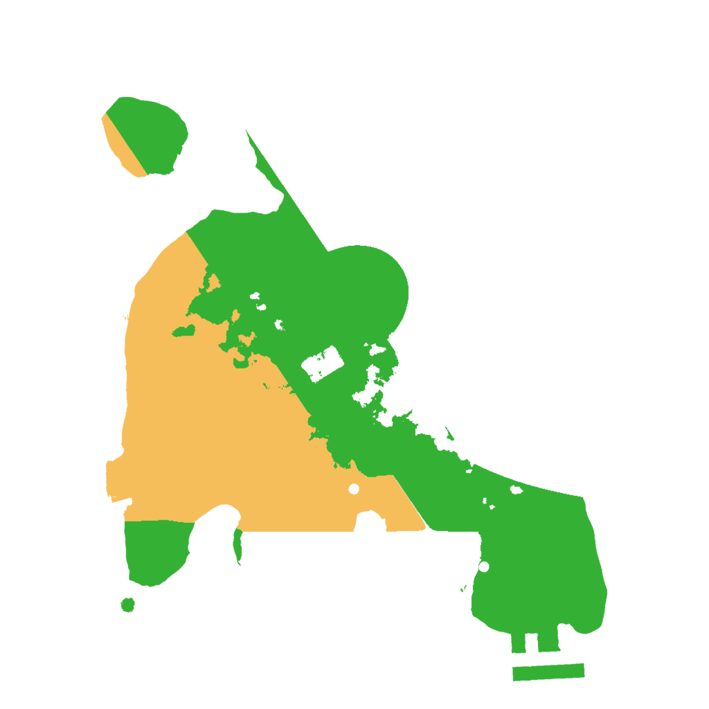 Biome Rust Map: Procedural Map, Size: 2000, Seed: 430272522