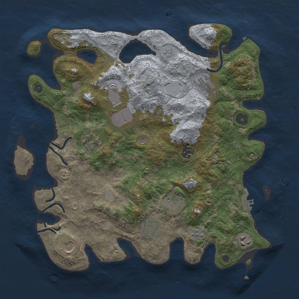 Procedural Map :: Rust Map :: Just-Wiped