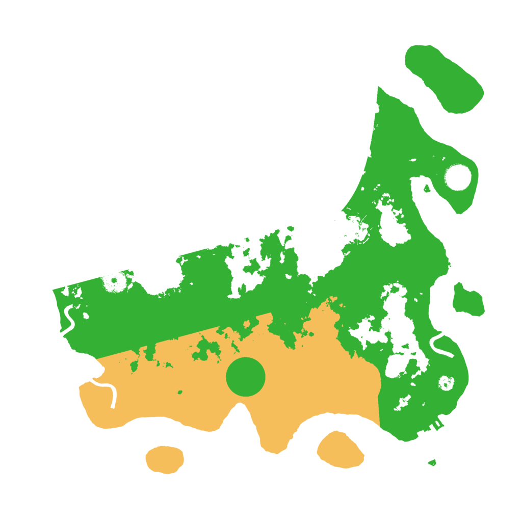Biome Rust Map: Procedural Map, Size: 3500, Seed: 904789264