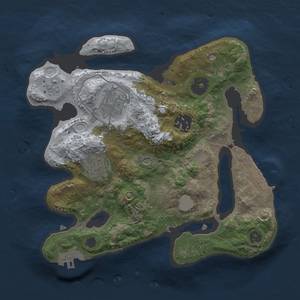 Thumbnail Rust Map: Procedural Map, Size: 2500, Seed: 354, 12 Monuments