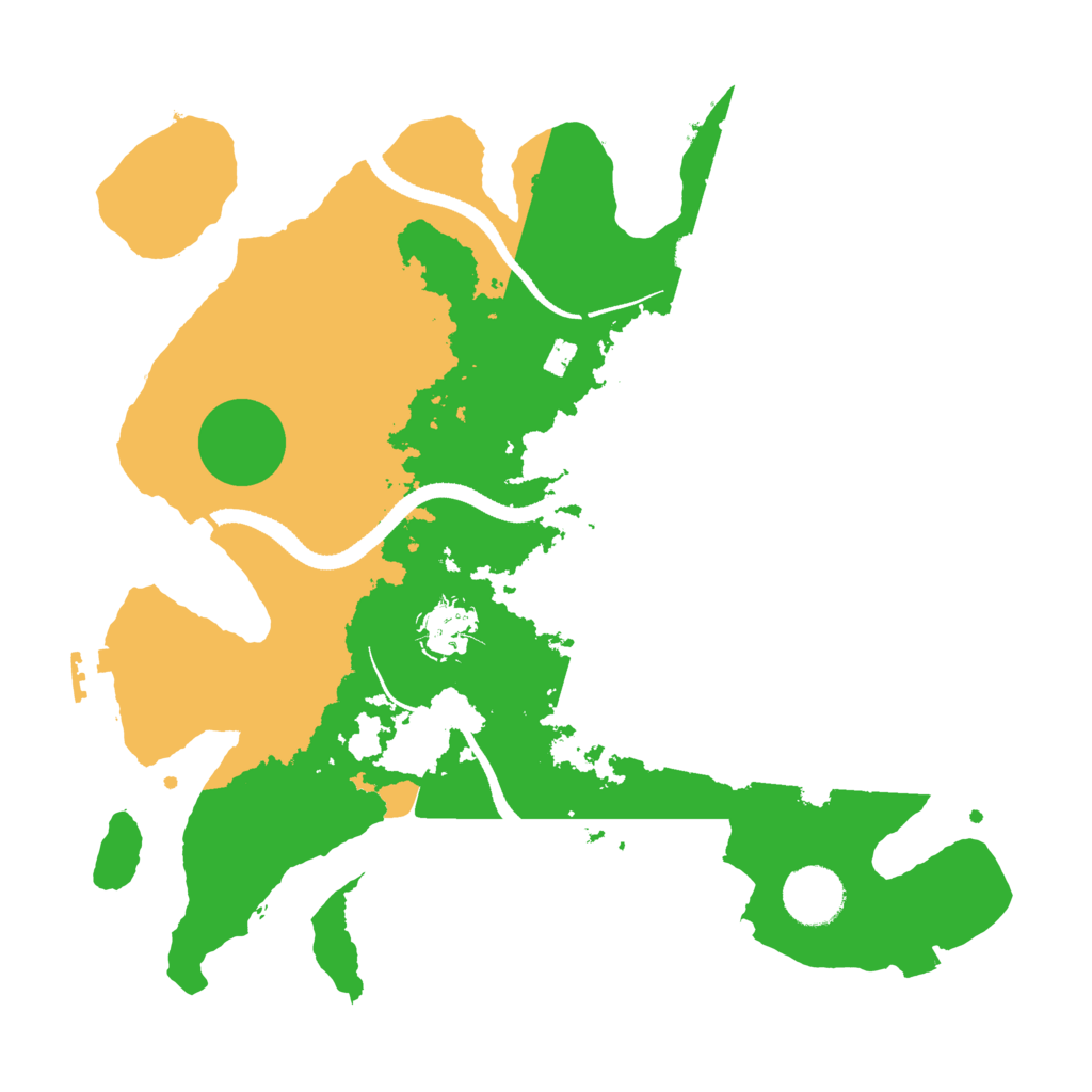 Biome Rust Map: Procedural Map, Size: 3300, Seed: 676946154