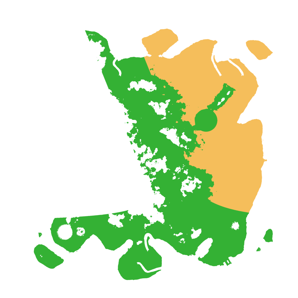 Biome Rust Map: Procedural Map, Size: 3500, Seed: 2099999994