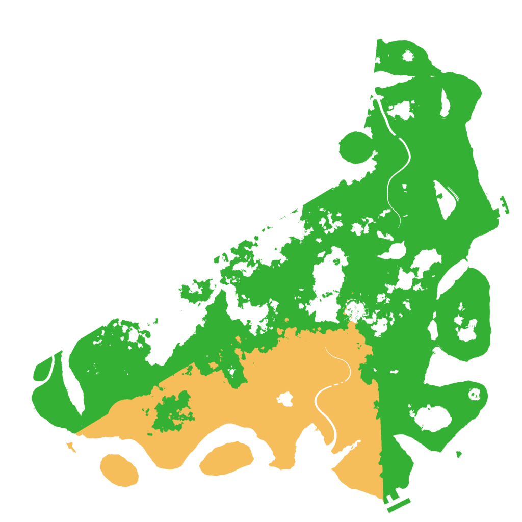 Biome Rust Map: Procedural Map, Size: 4300, Seed: 1045956777
