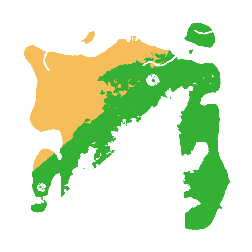 Biome Rust Map: Procedural Map, Size: 3000, Seed: 9799