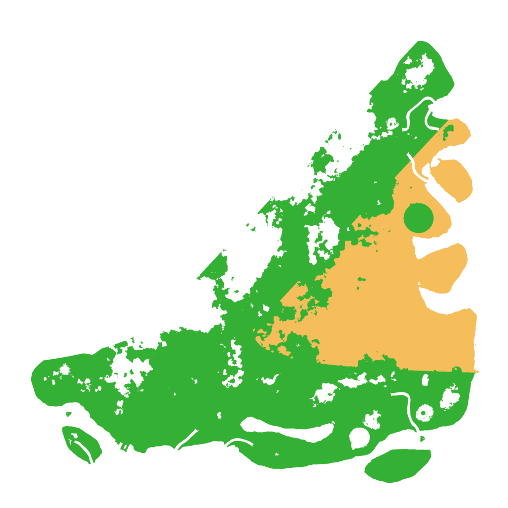 Biome Rust Map: Procedural Map, Size: 4500, Seed: 54523346