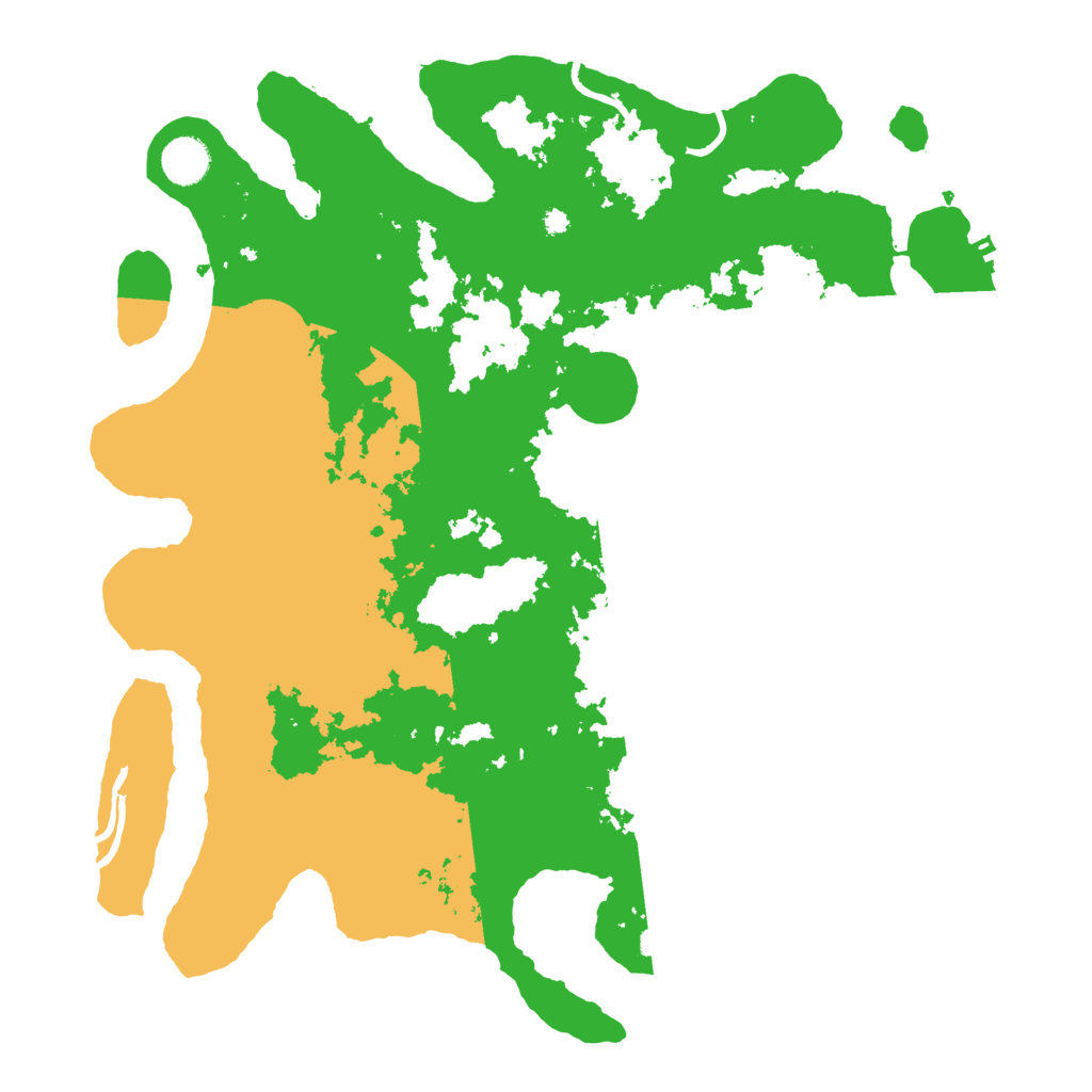 Biome Rust Map: Procedural Map, Size: 3999, Seed: 542355