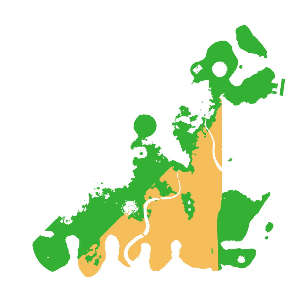 Biome Rust Map: Procedural Map, Size: 3500, Seed: 15415933