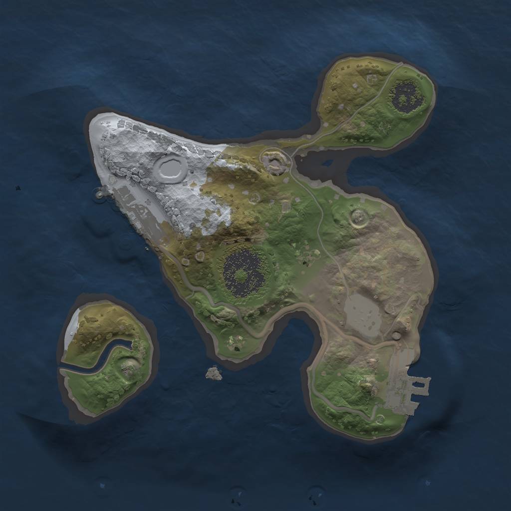 Rust Map: Procedural Map, Size: 1700, Seed: 740990300, 7 Monuments