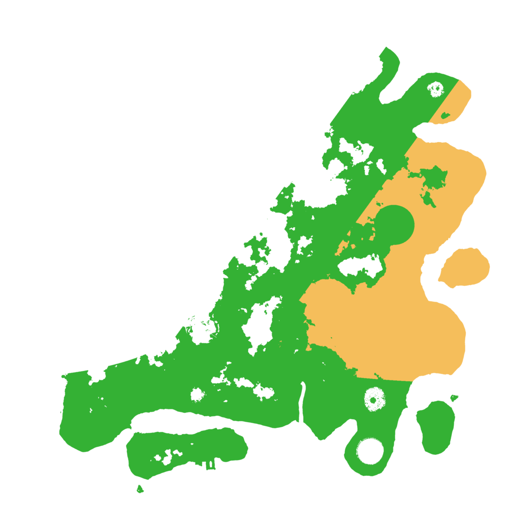 Biome Rust Map: Procedural Map, Size: 3500, Seed: 5585858