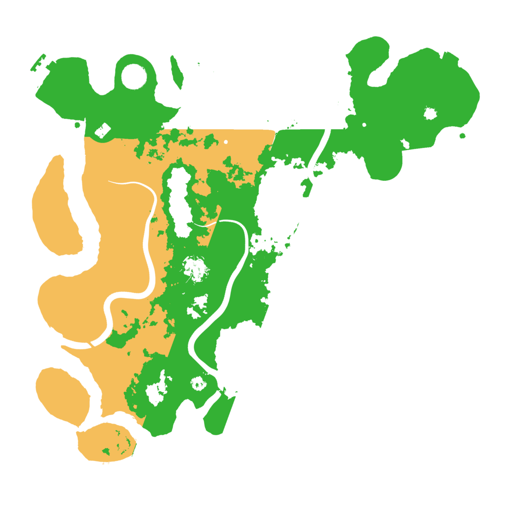 Biome Rust Map: Procedural Map, Size: 3700, Seed: 537167701
