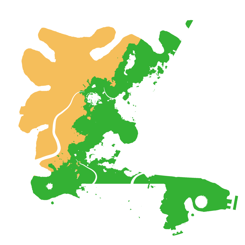 Biome Rust Map: Procedural Map, Size: 3500, Seed: 73080506