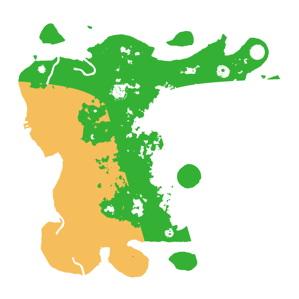Biome Rust Map: Procedural Map, Size: 3500, Seed: 18543969