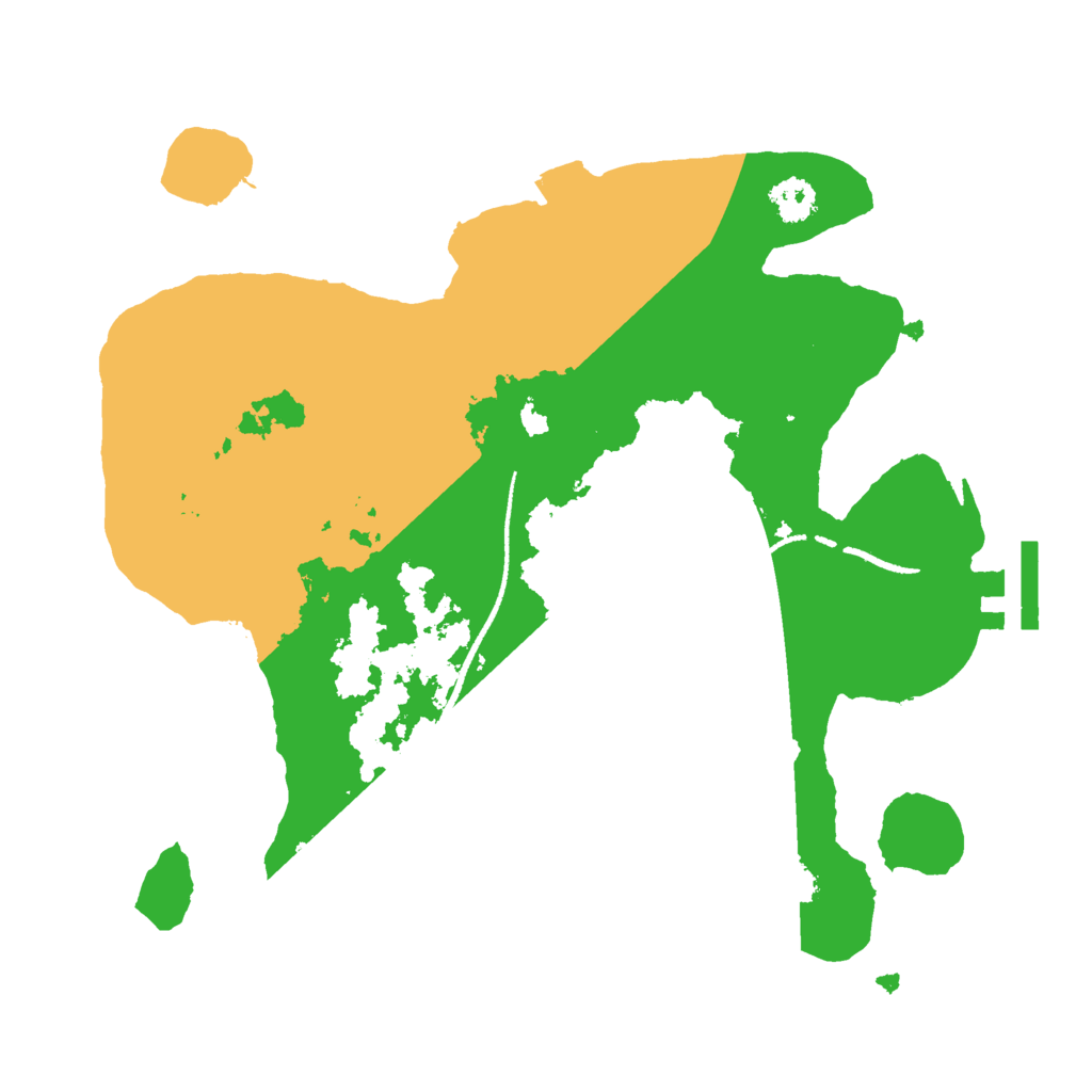 Biome Rust Map: Procedural Map, Size: 2500, Seed: 854123354