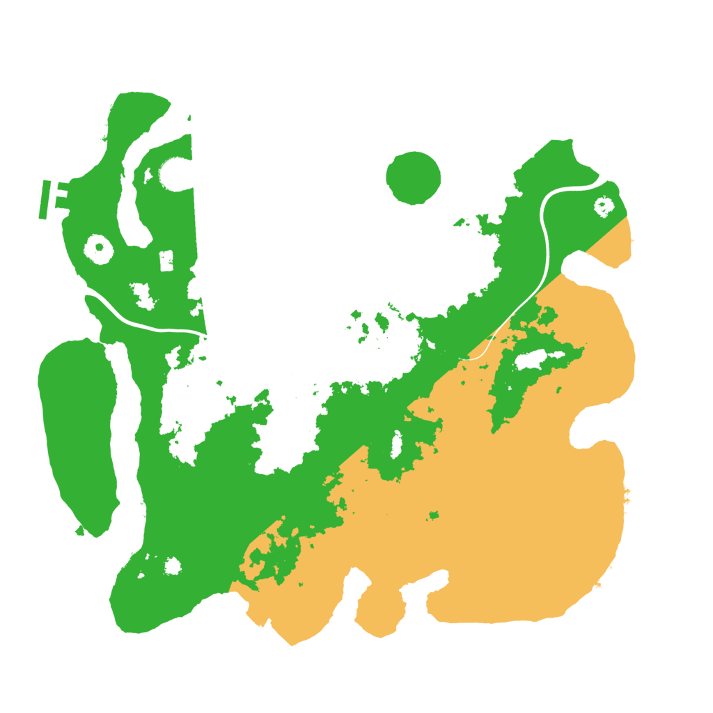Biome Rust Map: Procedural Map, Size: 3700, Seed: 274542223