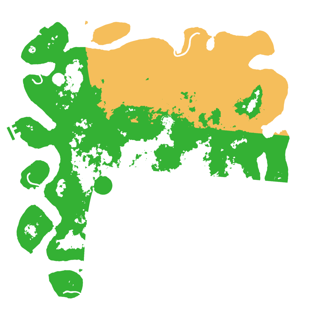 Biome Rust Map: Procedural Map, Size: 4500, Seed: 16841421