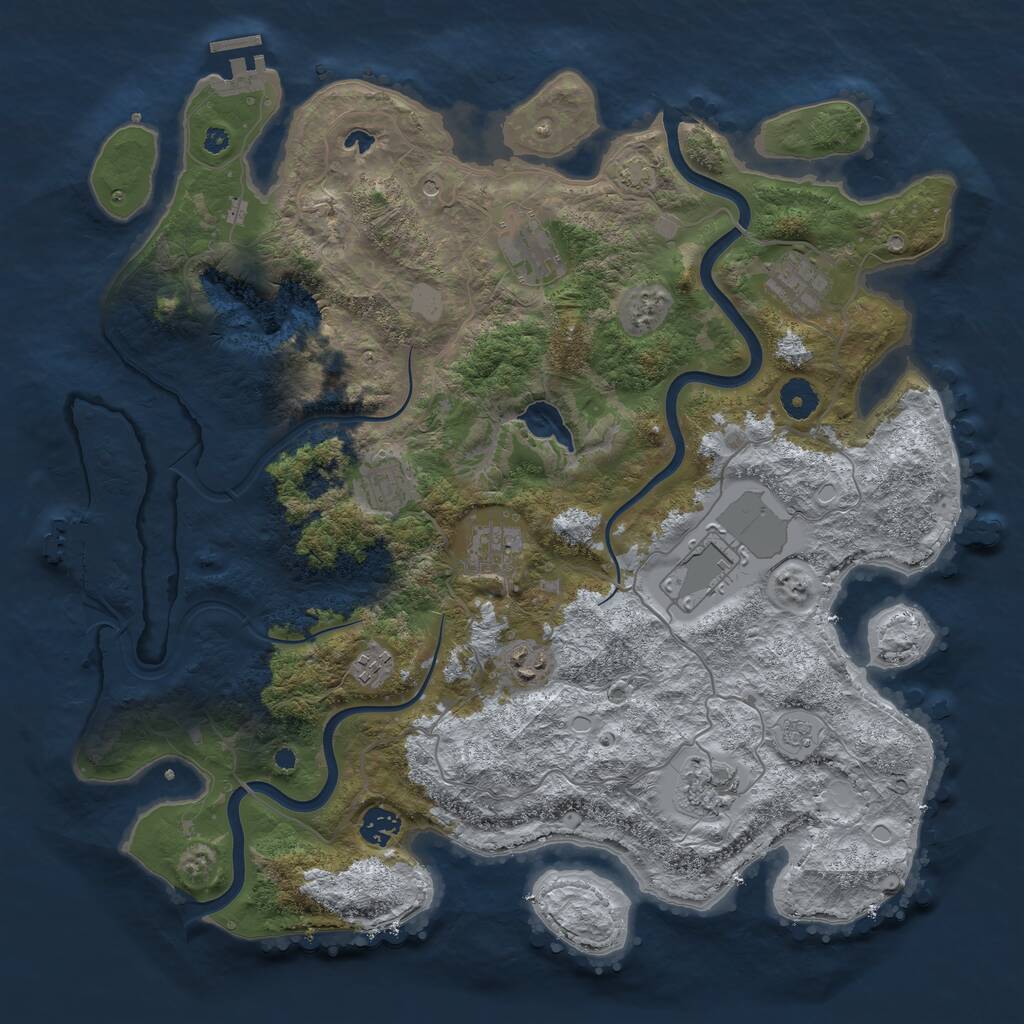 Rust Map: Procedural Map, Size: 4000, Seed: 1769663441, 15 Monuments