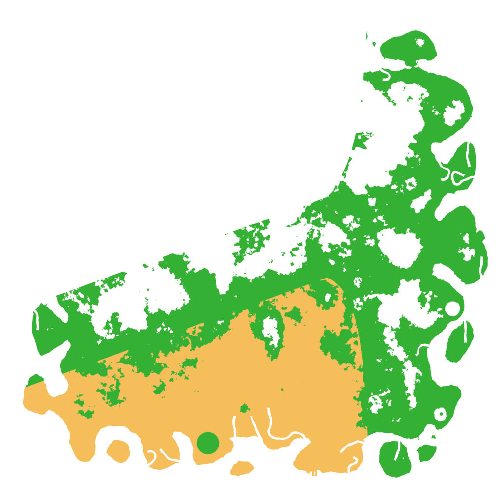 Biome Rust Map: Procedural Map, Size: 6000, Seed: 14000