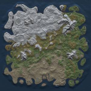 Thumbnail Rust Map: Procedural Map, Size: 6000, Seed: 14000, 19 Monuments