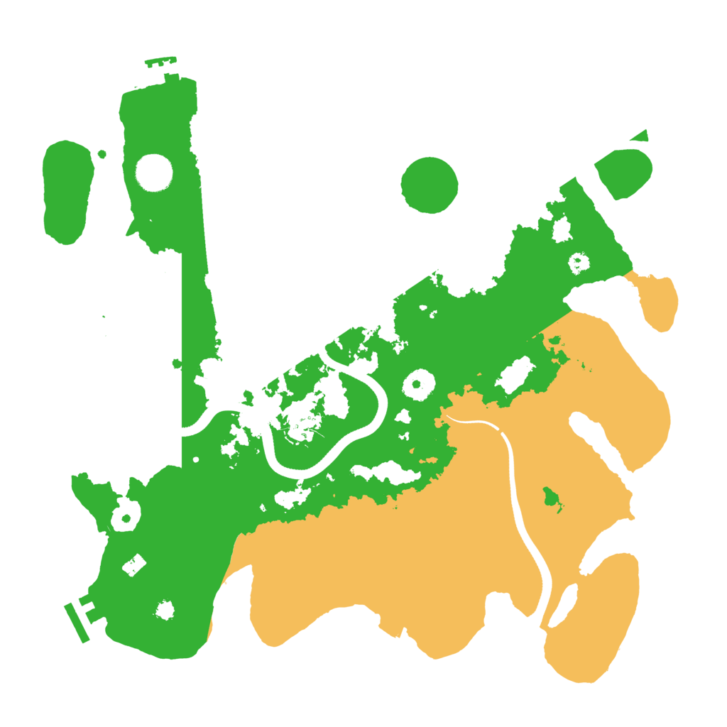 Biome Rust Map: Procedural Map, Size: 3500, Seed: 893541414