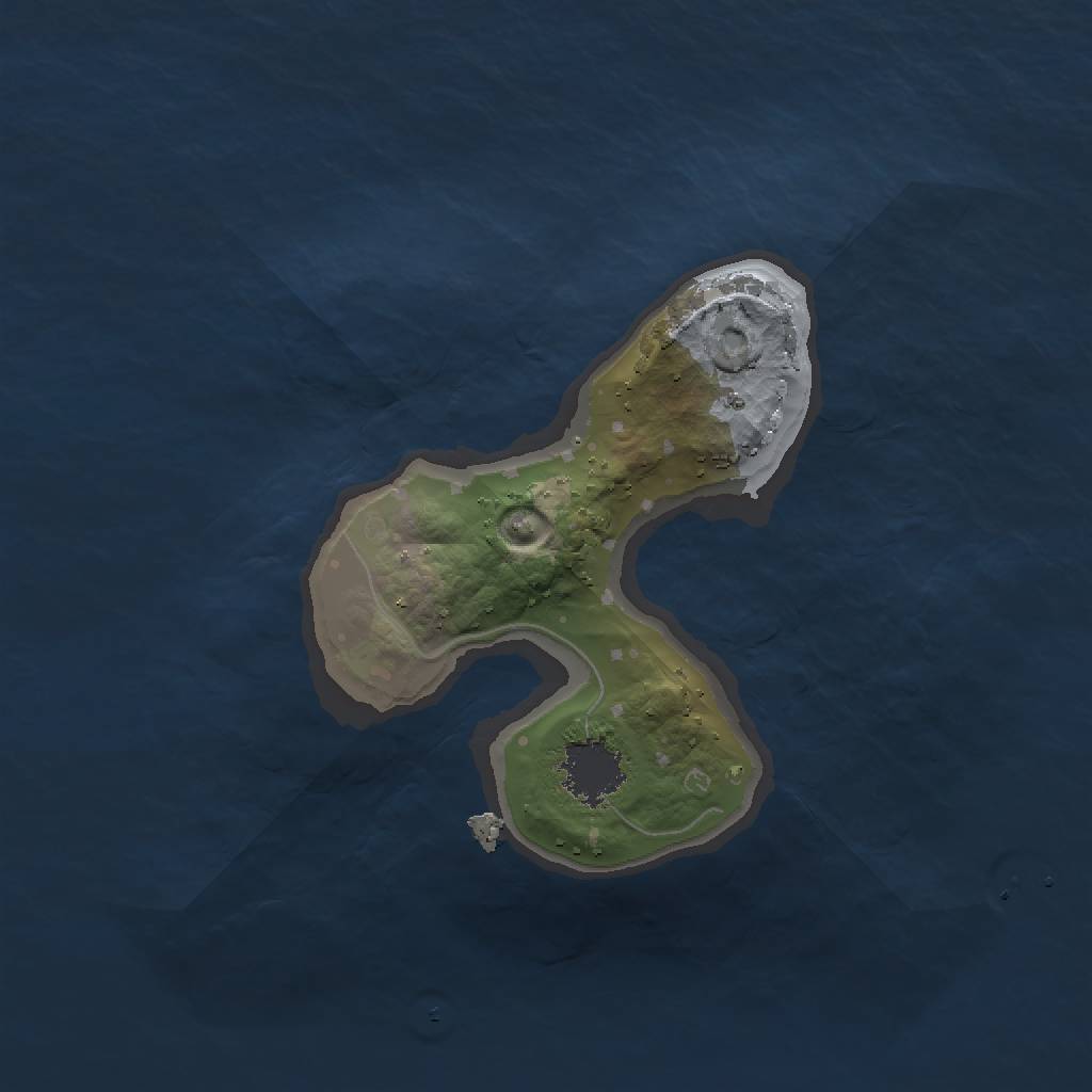 Rust Map: Procedural Map, Size: 1500, Seed: 1935400, 3 Monuments