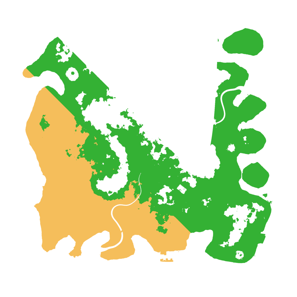 Biome Rust Map: Procedural Map, Size: 3500, Seed: 1040528291