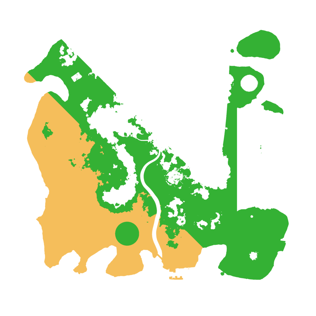 Biome Rust Map: Procedural Map, Size: 3500, Seed: 1040528291
