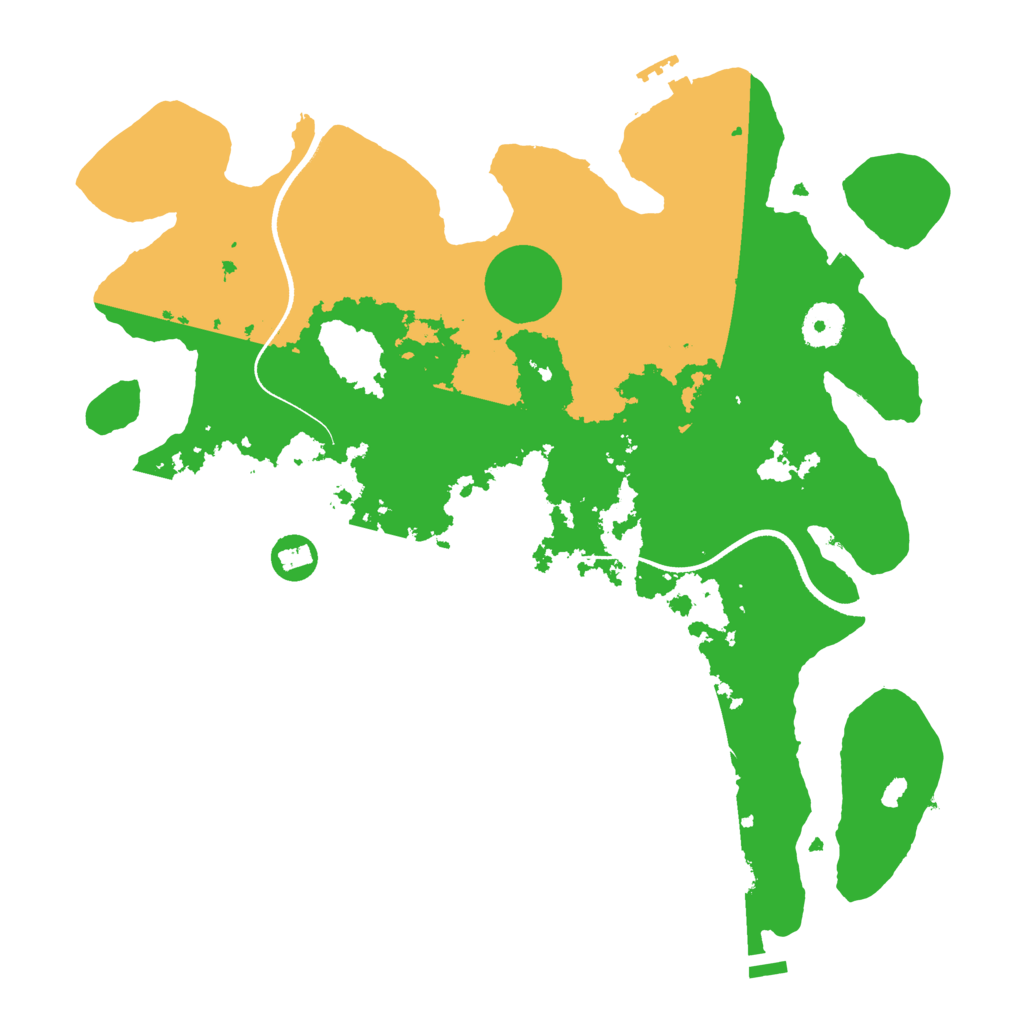 Biome Rust Map: Procedural Map, Size: 3500, Seed: 227012023