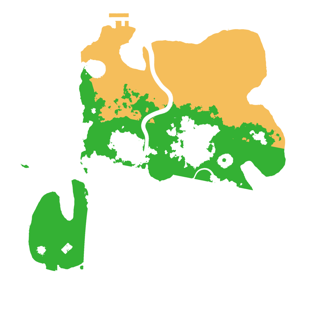 Biome Rust Map: Procedural Map, Size: 3200, Seed: 69456