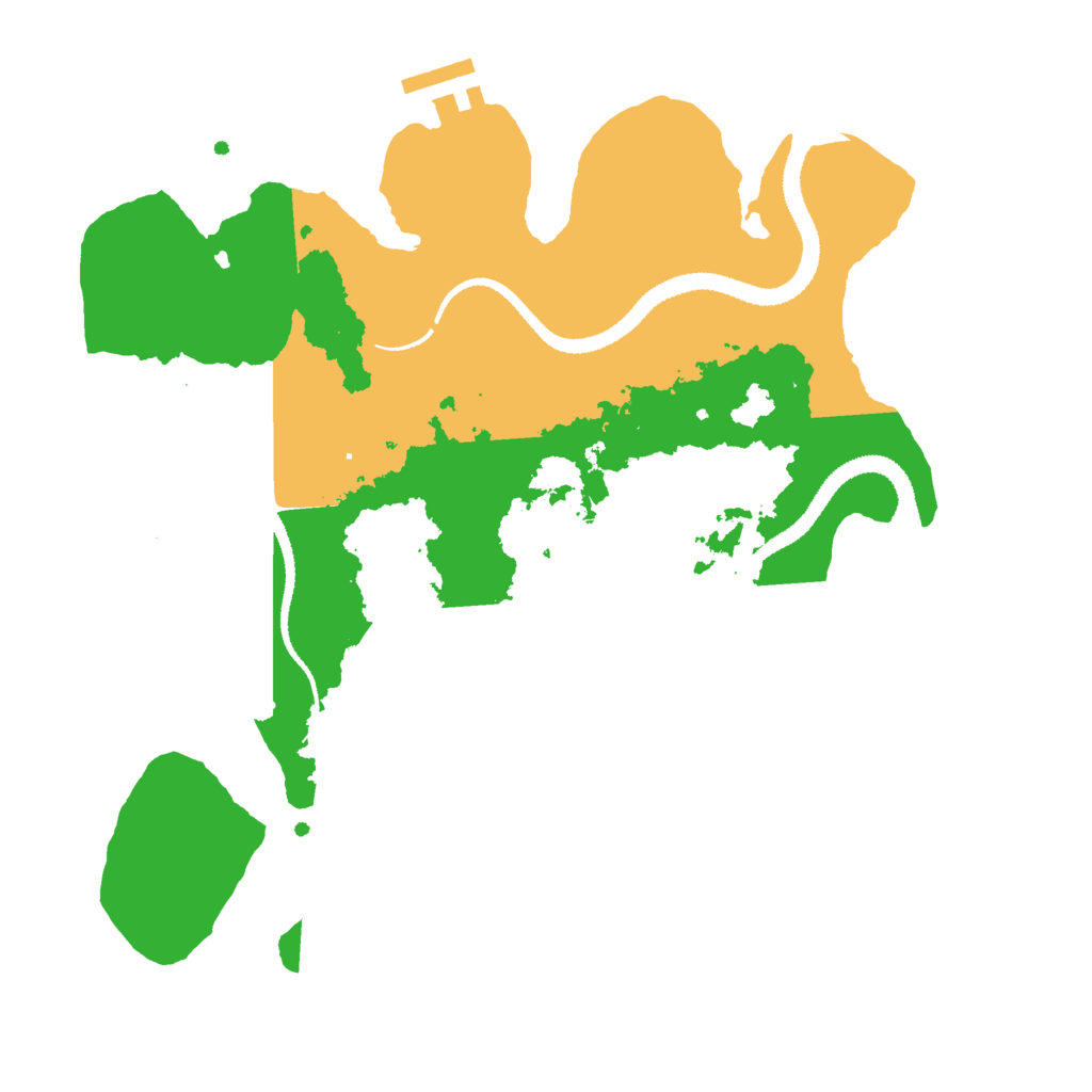 Biome Rust Map: Procedural Map, Size: 3000, Seed: 2134938723