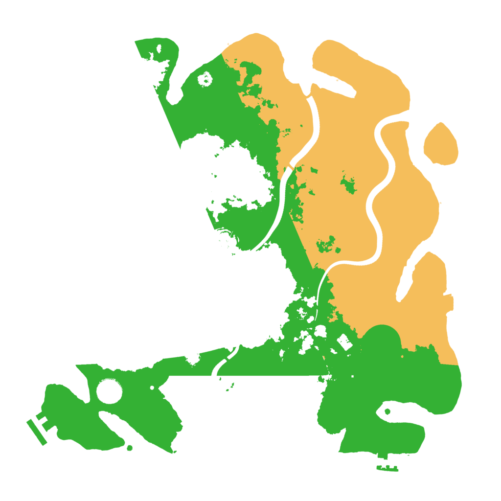 Biome Rust Map: Procedural Map, Size: 3500, Seed: 9863412