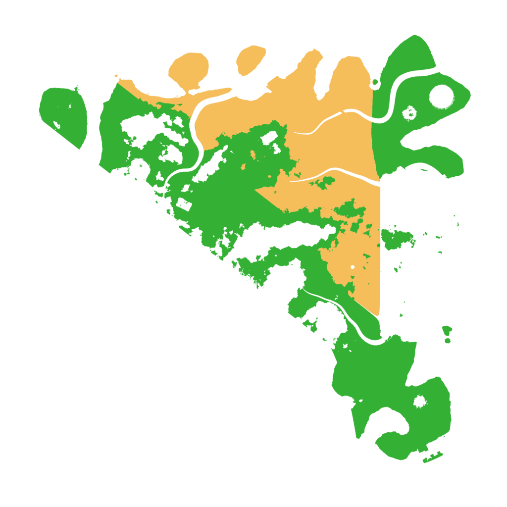 Biome Rust Map: Procedural Map, Size: 3700, Seed: 14864168