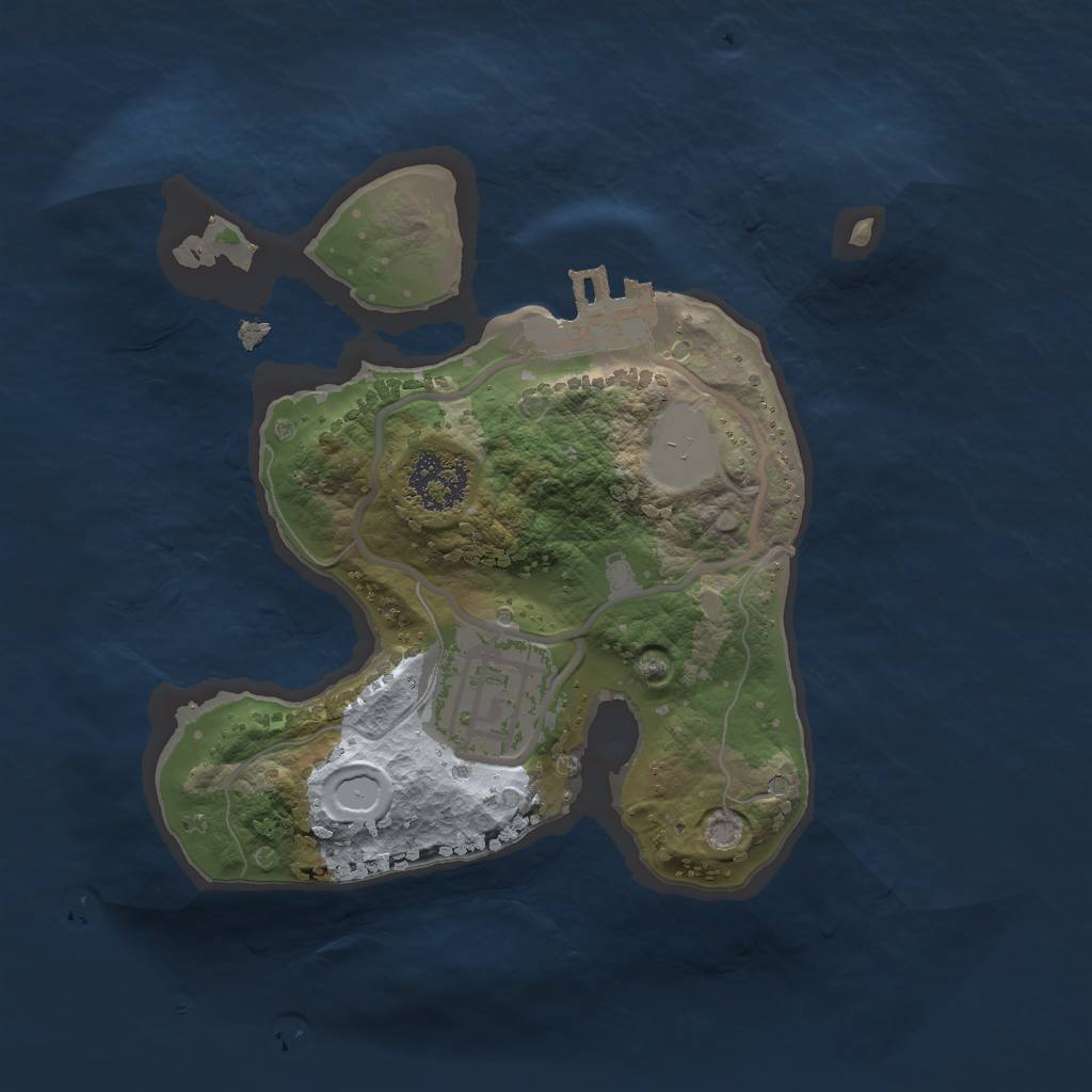 Rust Map: Procedural Map, Size: 1800, Seed: 19721, 7 Monuments