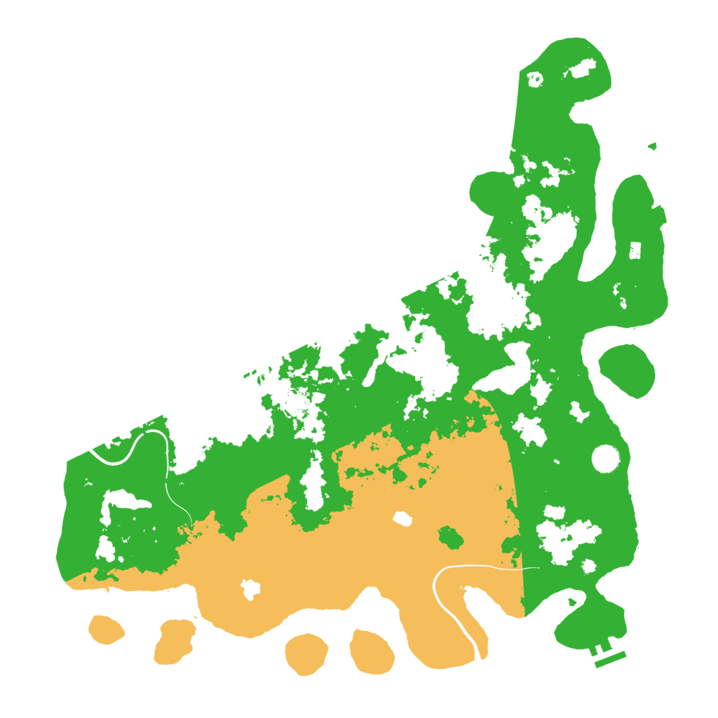 Biome Rust Map: Procedural Map, Size: 4500, Seed: 4125235