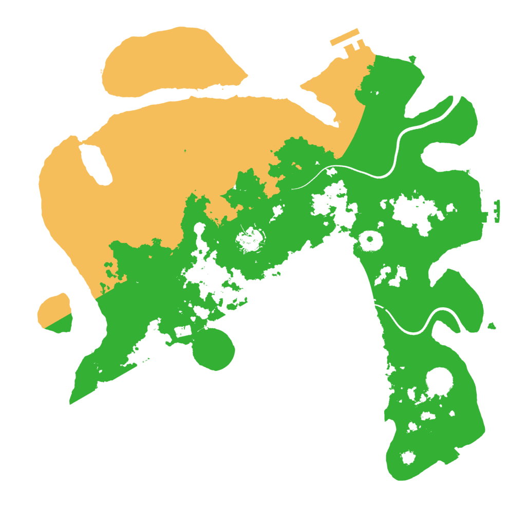 Biome Rust Map: Procedural Map, Size: 3500, Seed: 483491056