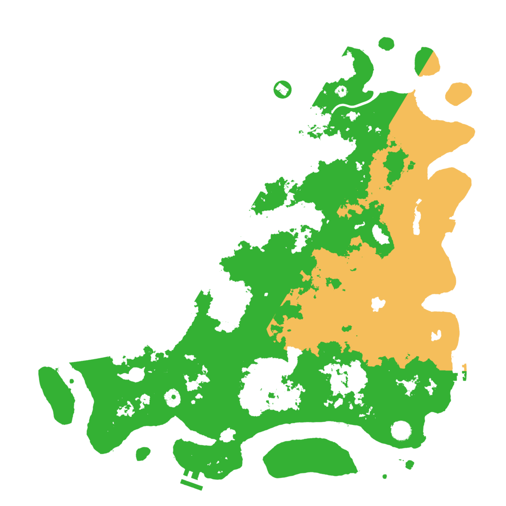Biome Rust Map: Procedural Map, Size: 4500, Seed: 499404256