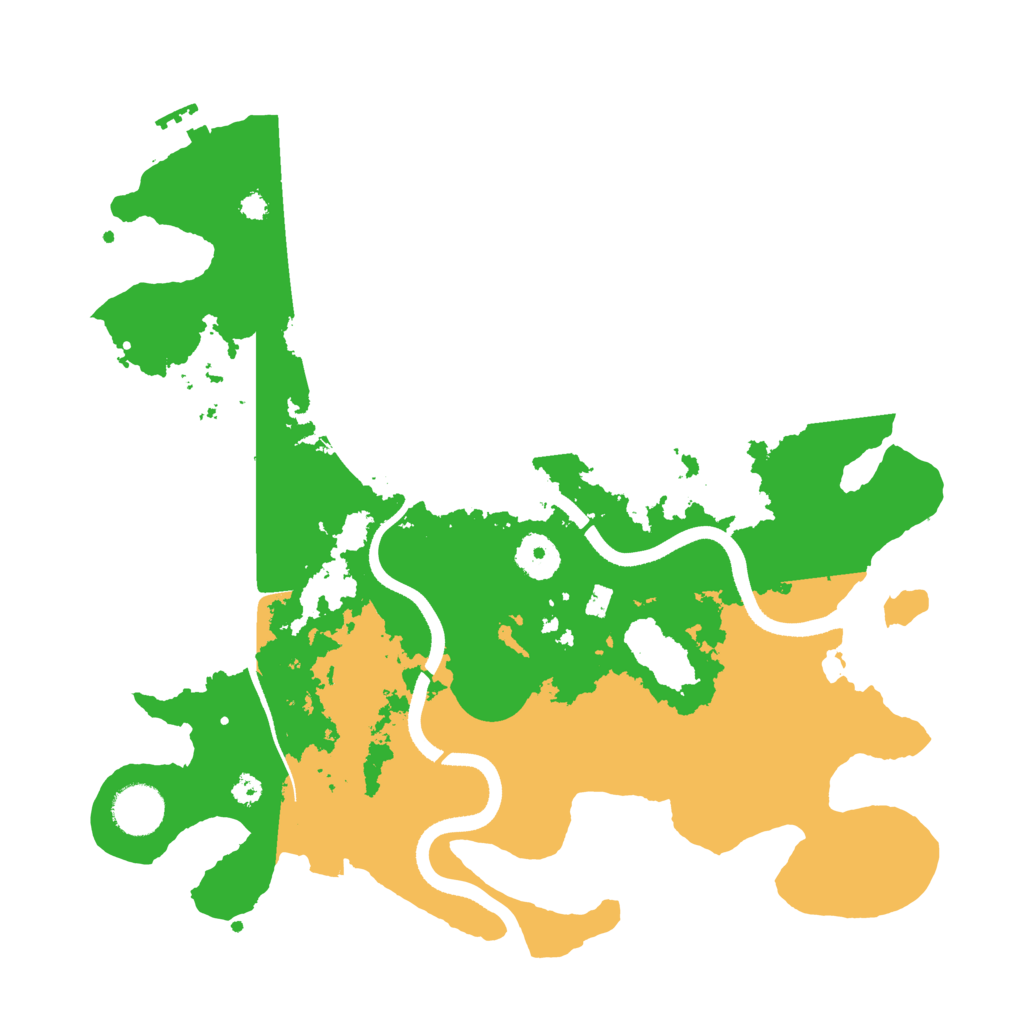 Biome Rust Map: Procedural Map, Size: 3500, Seed: 156552