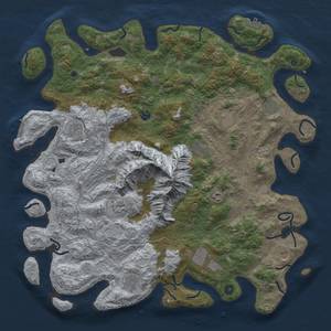 Thumbnail Rust Map: Procedural Map, Size: 5000, Seed: 271952337, 20 Monuments