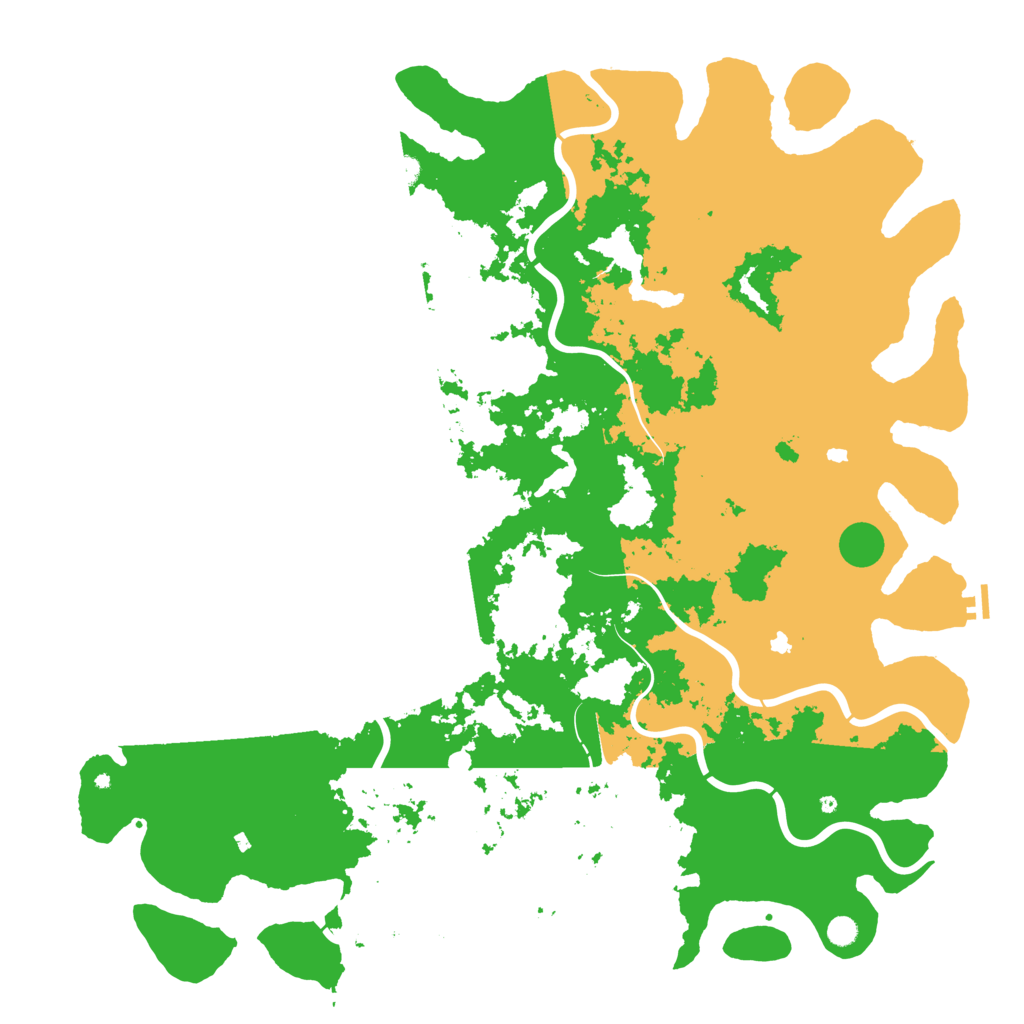 Biome Rust Map: Procedural Map, Size: 6000, Seed: 4305