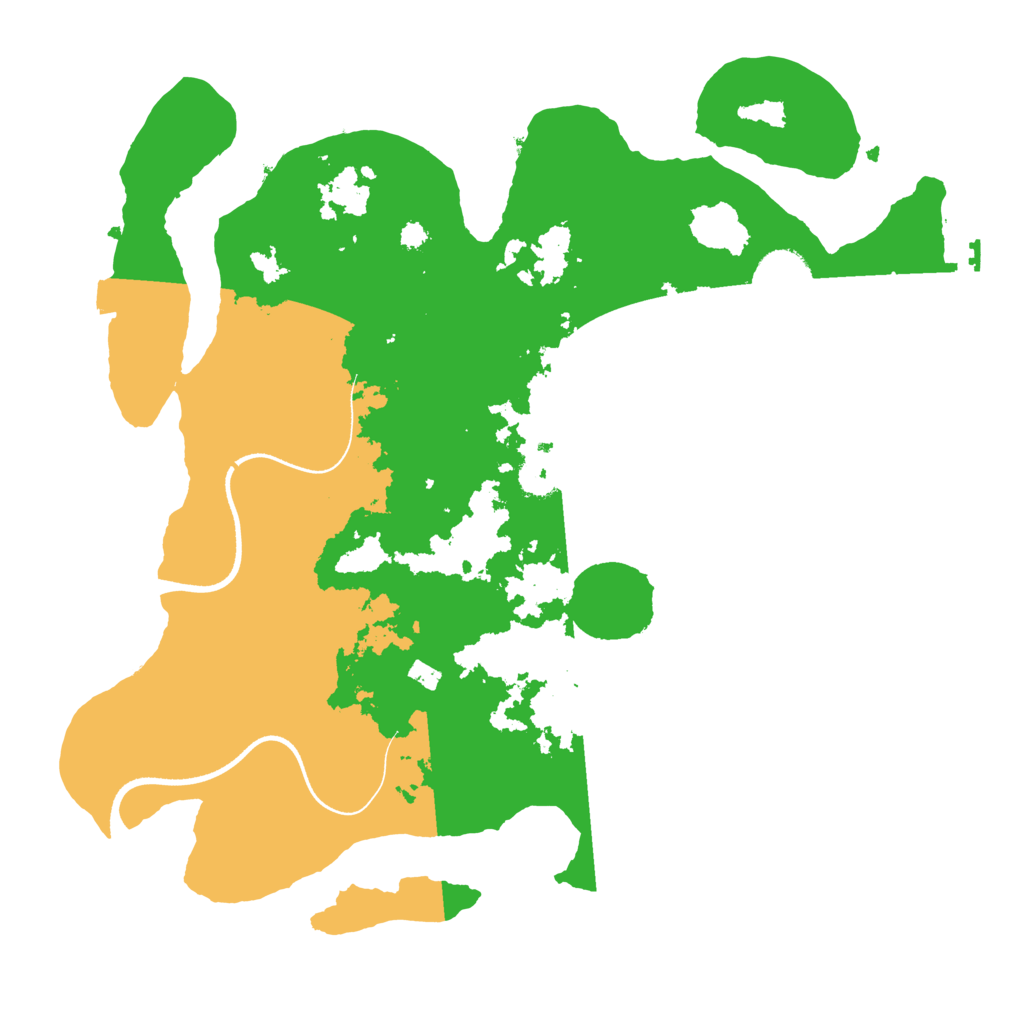 Biome Rust Map: Procedural Map, Size: 3500, Seed: 543047587
