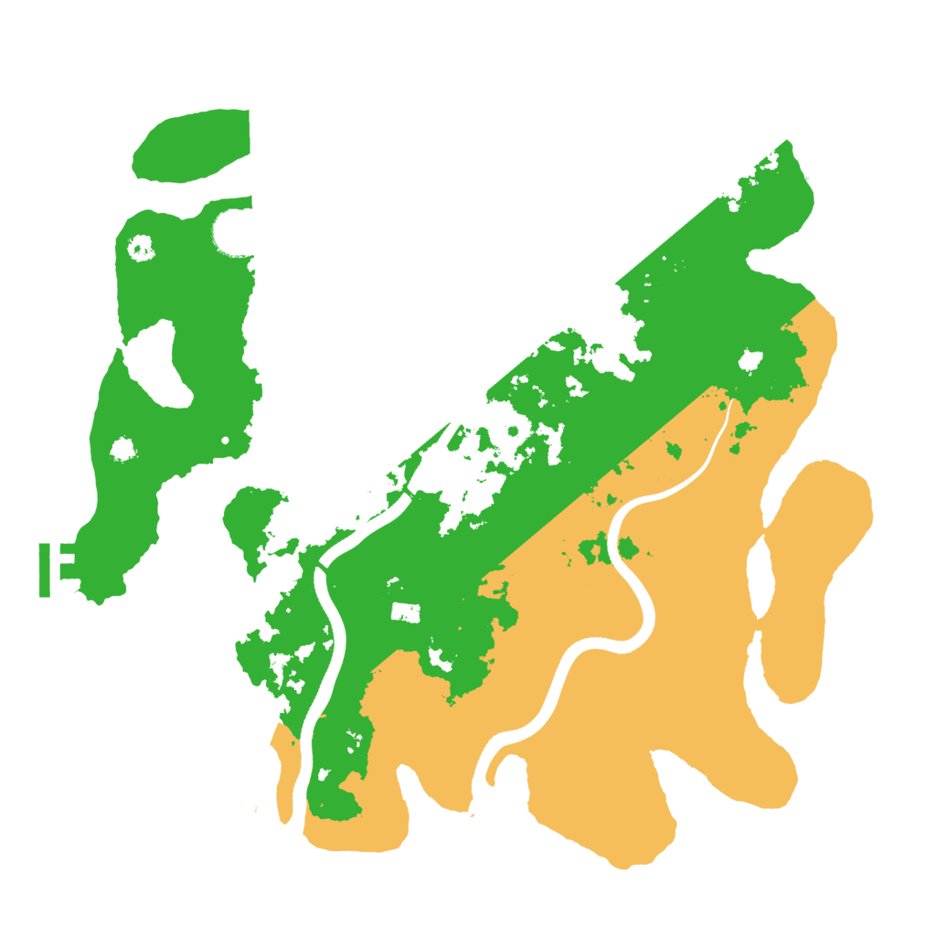 Biome Rust Map: Procedural Map, Size: 3500, Seed: 14540532
